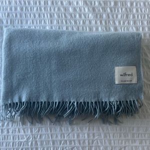Aritzia Wilfred The Classic Wool Scarf in Dew Blue